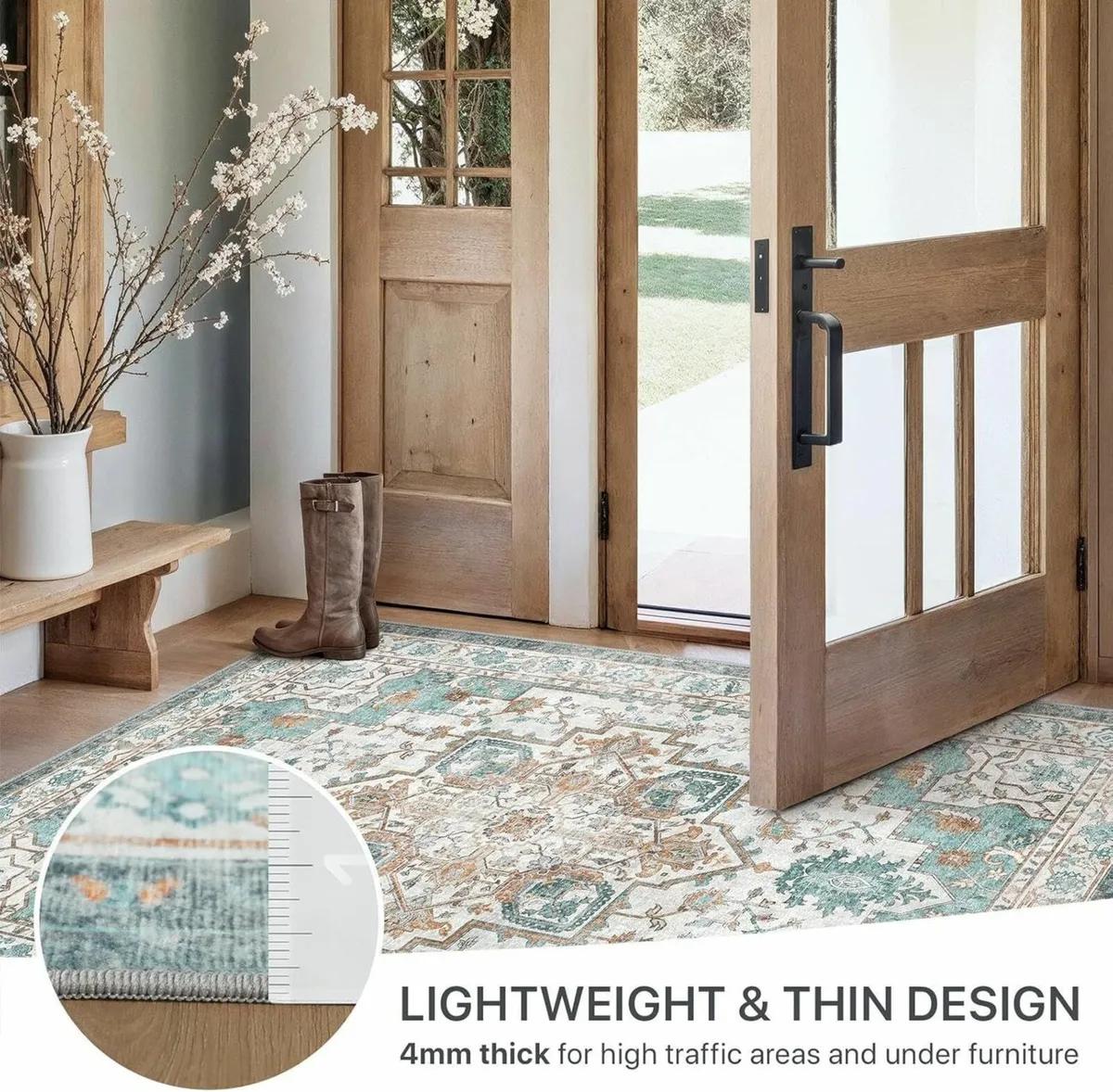 Machine Washable Rugs Living Room 160x230cm - Image 3