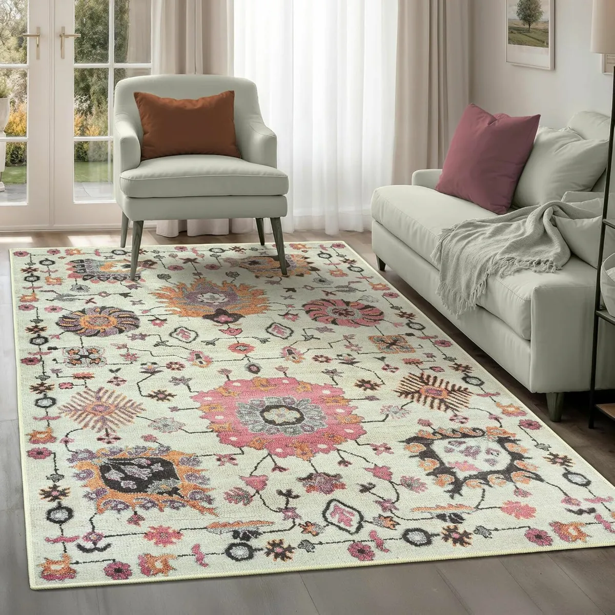 Machine Washable Rug 122x170cm 75% Recycled - Image 1