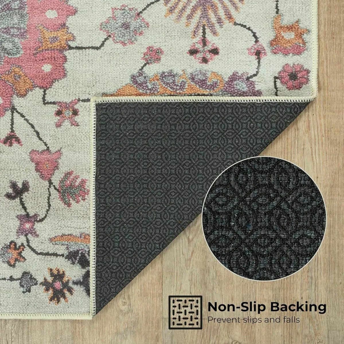 Machine Washable Rug 122x170cm 75% Recycled - Image 3