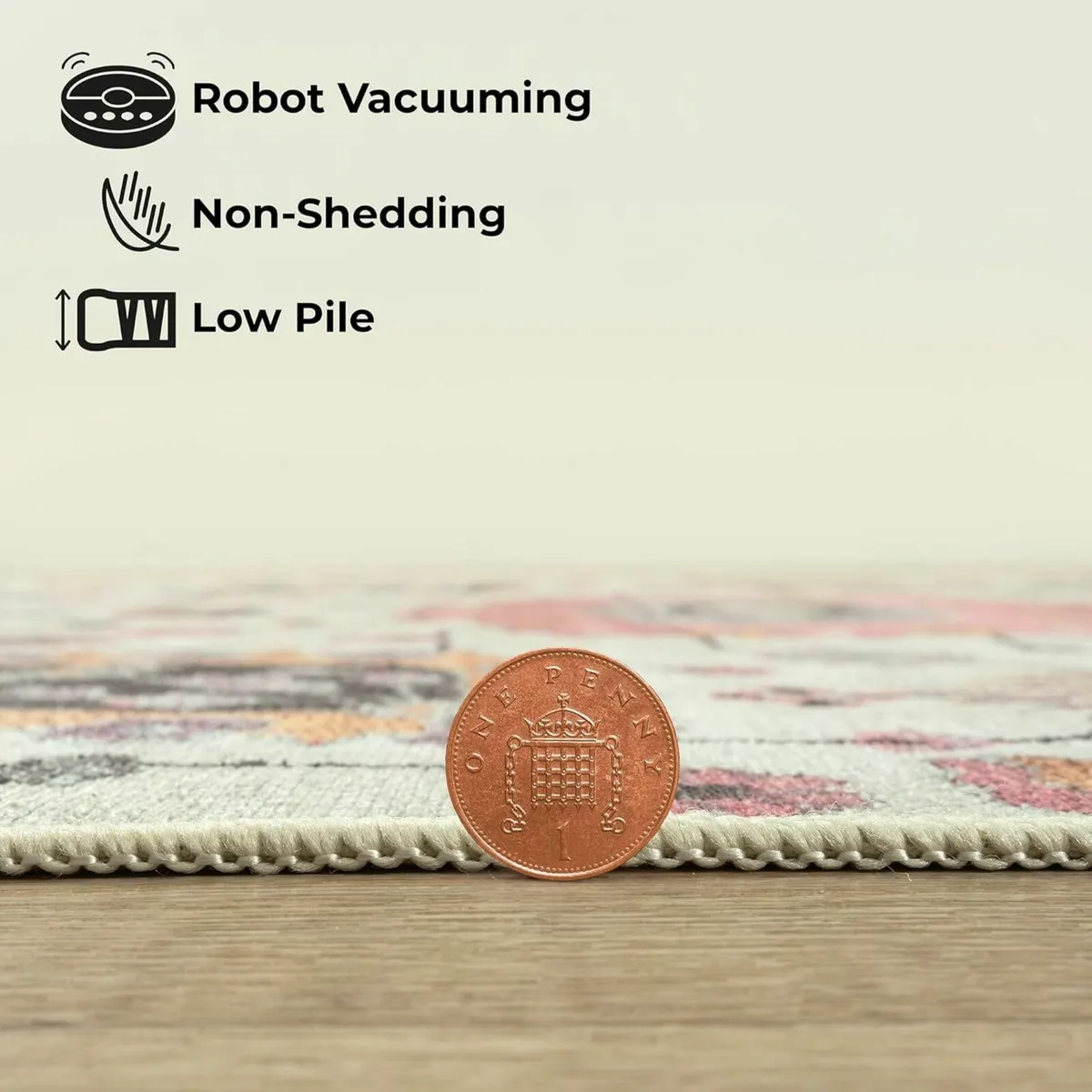 Machine Washable Rug 122x170cm 75% Recycled - Image 4