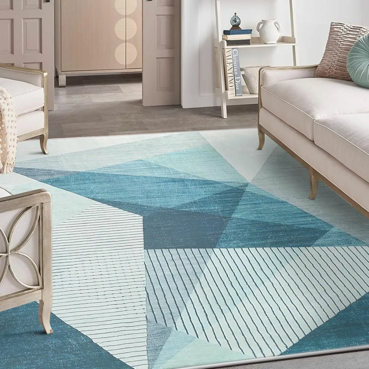 Area Rugs Modern Abstract Geometric Living Room - Image 3