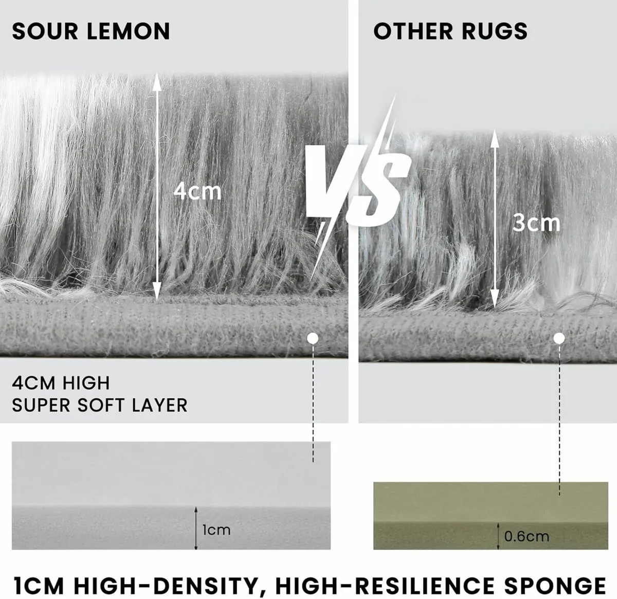 Rugs Living Room 200x300cm Light Grey and White - Image 4