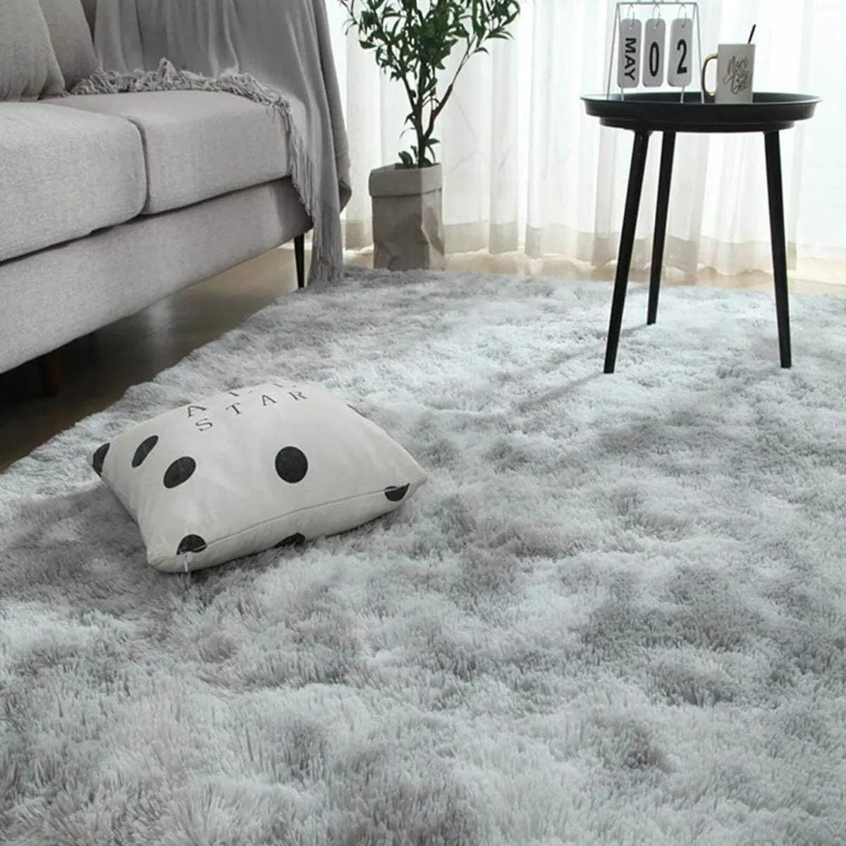 Area Rugs Fluffy Bedroom Carpet Soft Floor Mat - Image 2