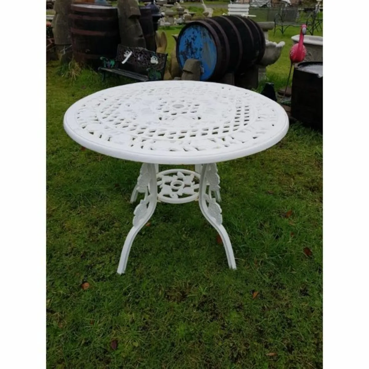 Cast Iron Table – Round – Large – Style H – H295 - Image 1