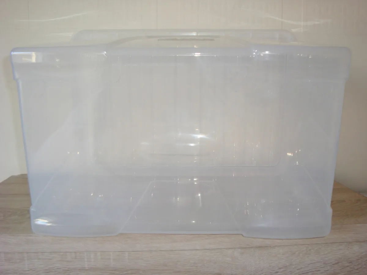 Clear Storage Box With Lid 80l - Image 4