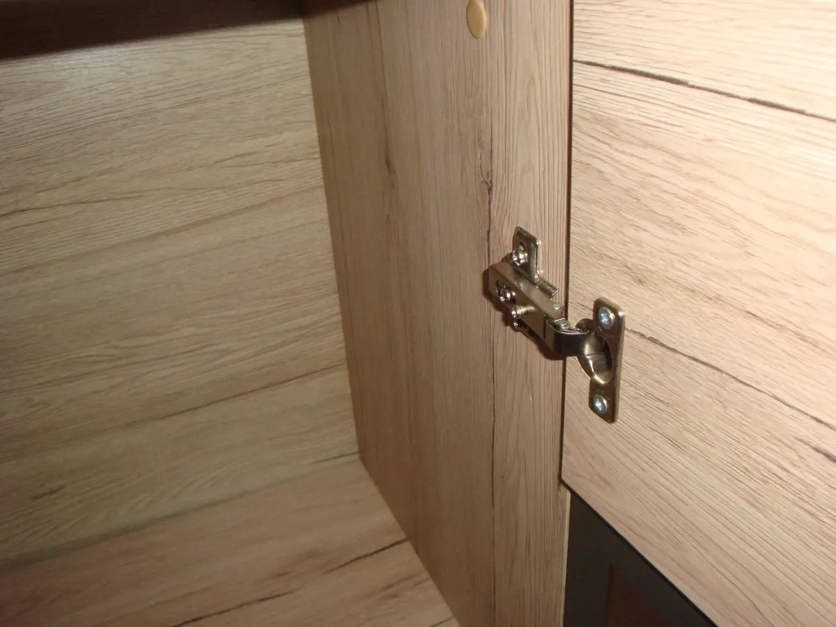 Sideboard cabinet storage with glass in doors - Image 3