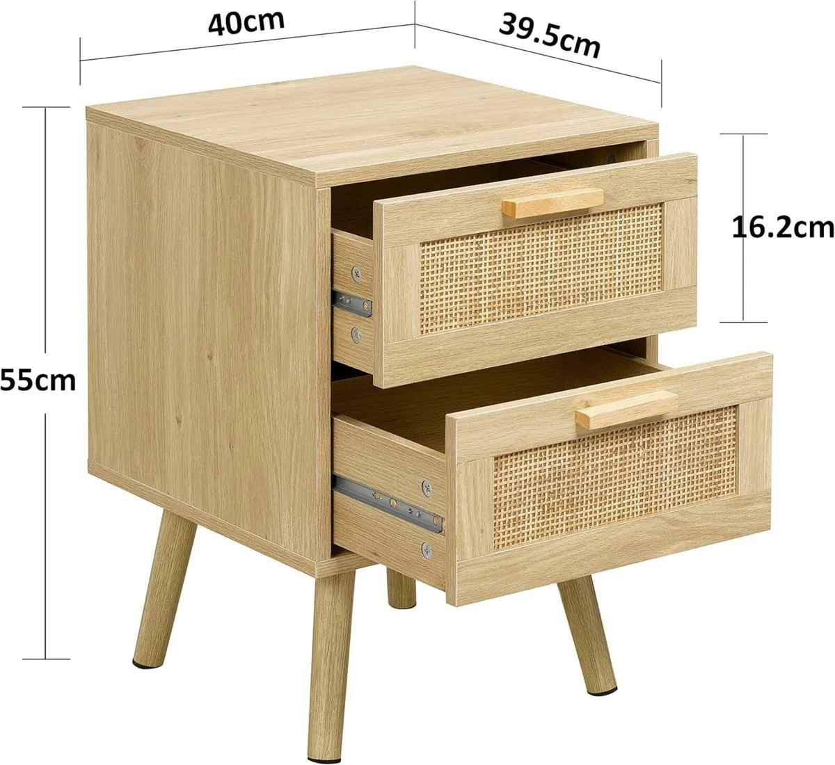 Bedside Tables Set of 2 Side Table with Hand Made - Image 3