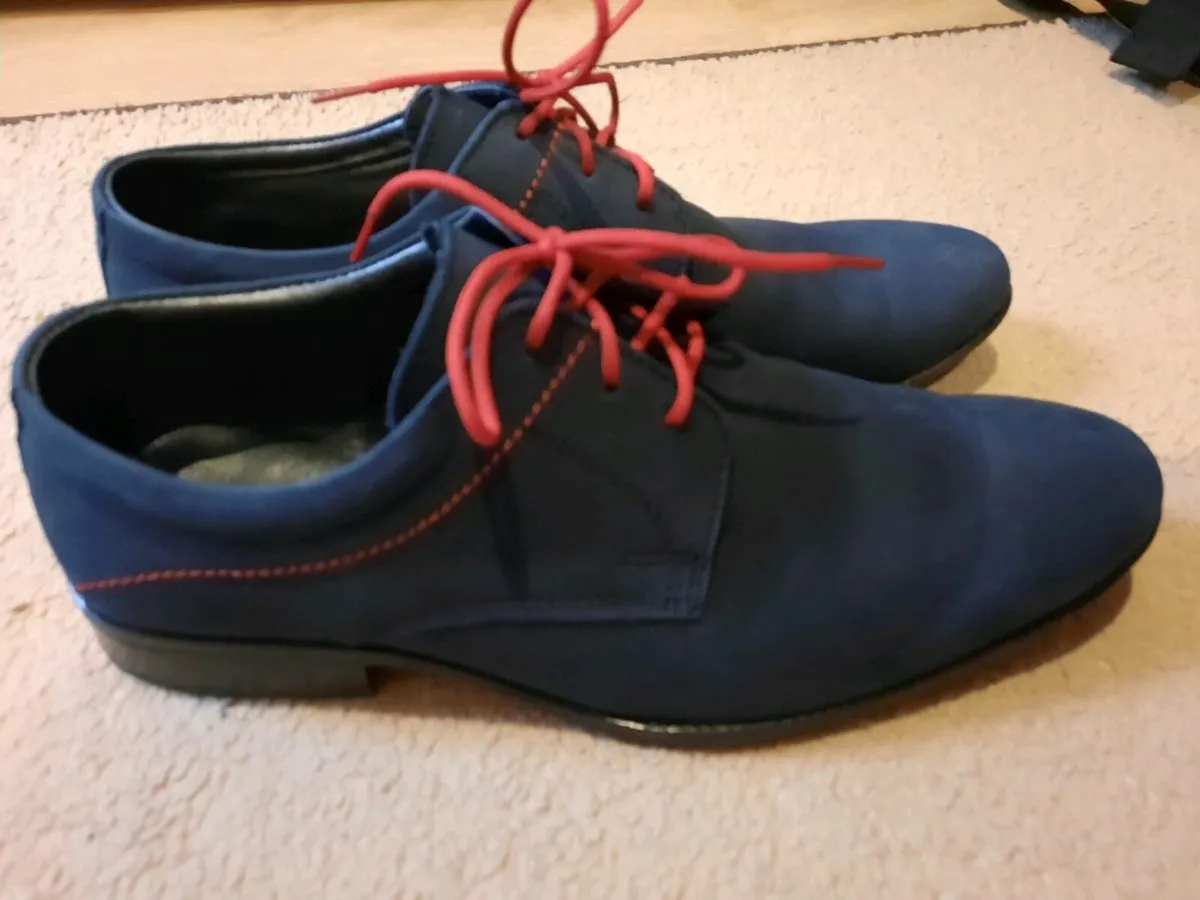 Navy communion shoes size uk 4 - Image 4