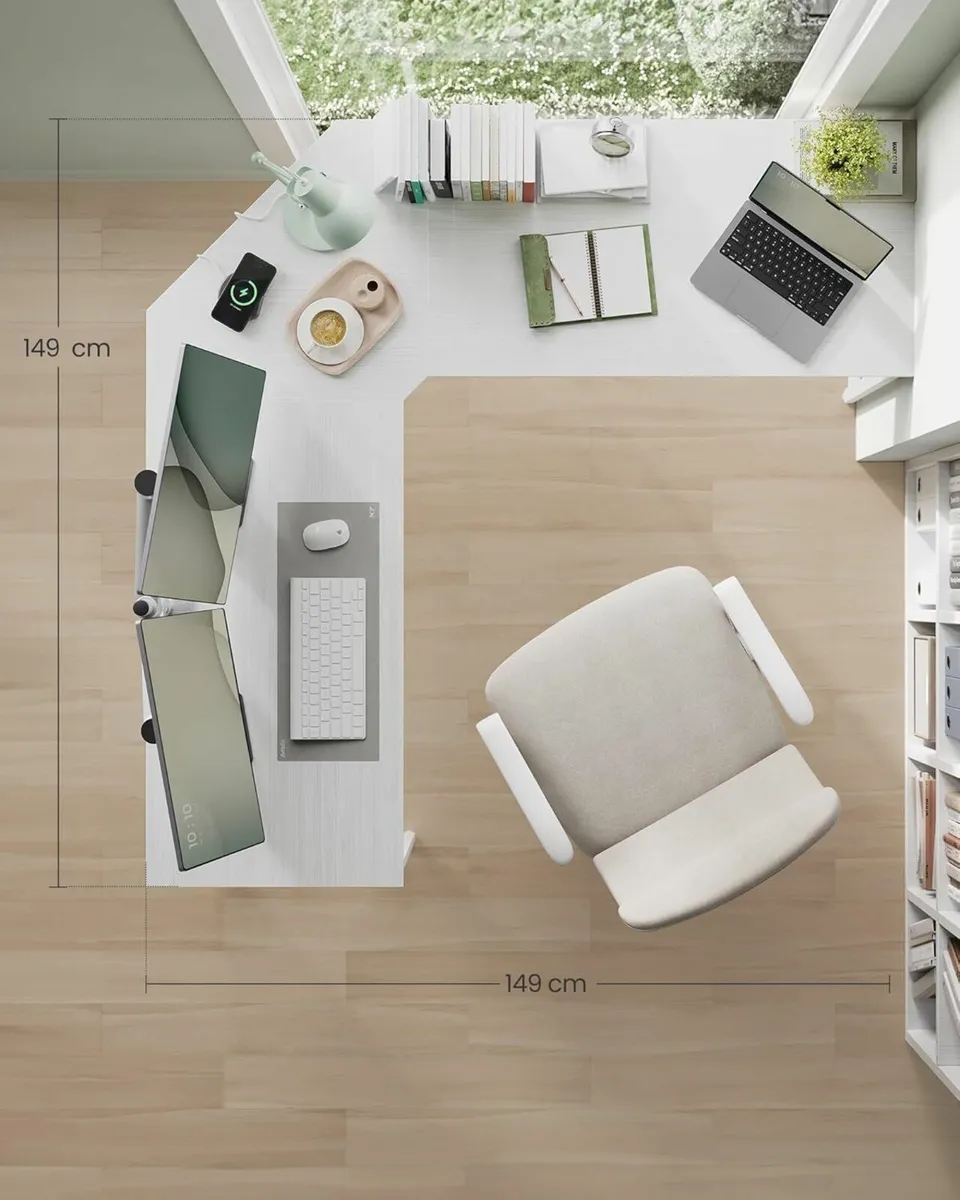 New maple white office desk - FREE P&P - Image 4