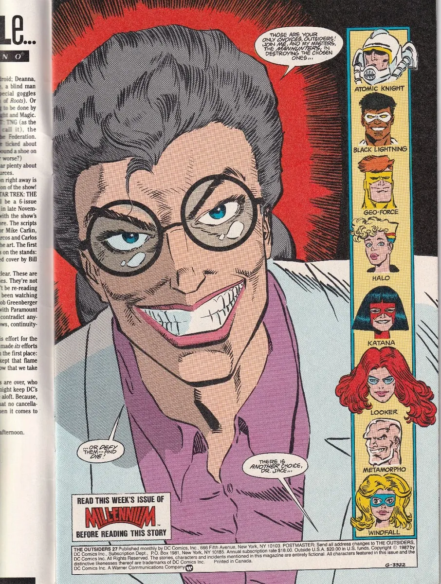 THE OUTSIDERS #27 (1988) DC COPPER AGE COMIC - Image 3