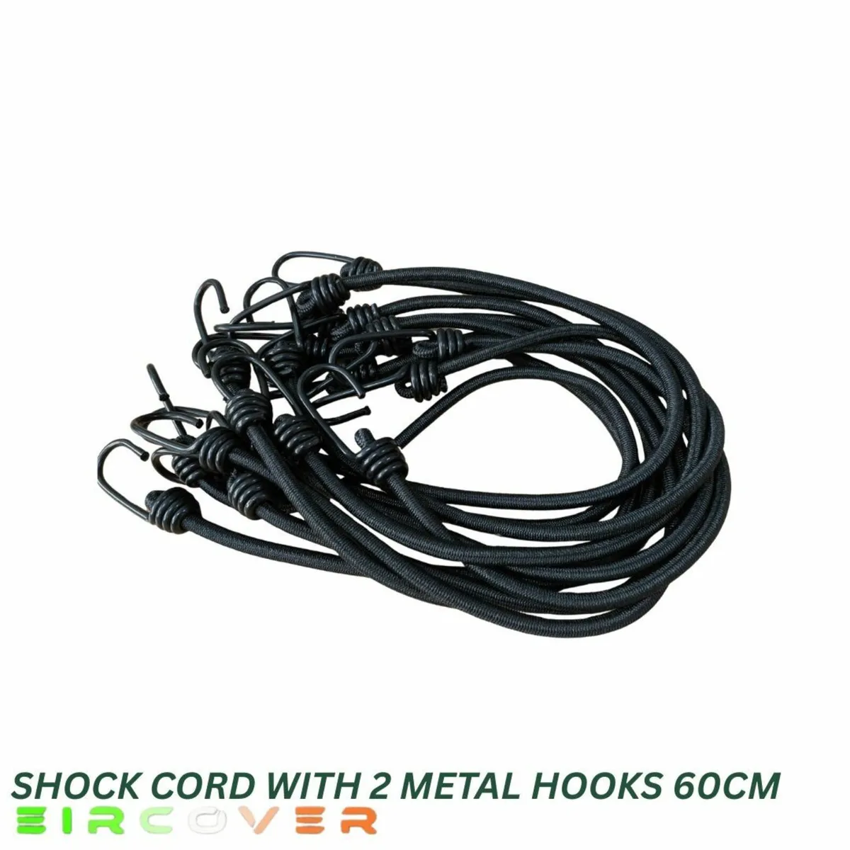 Shock Cord with 2 metal hooks 60cm - 10 Pack - Image 3