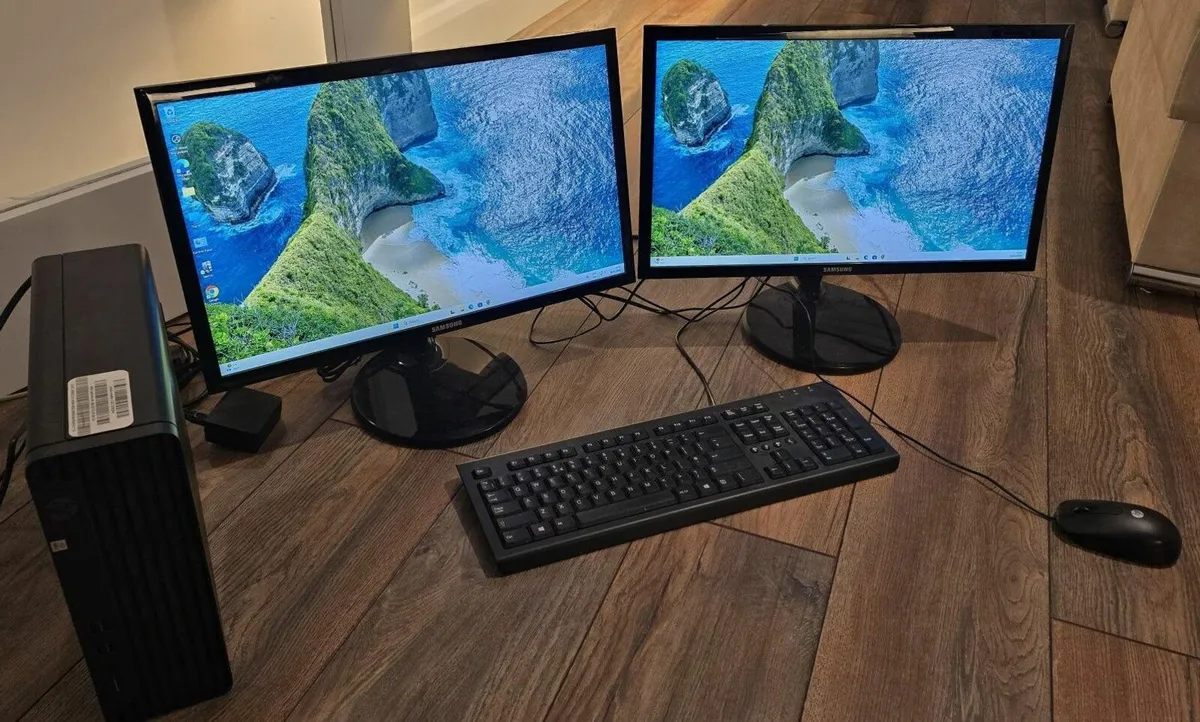 HP pro i7 32GB RAM SSD 2 screens - Image 1