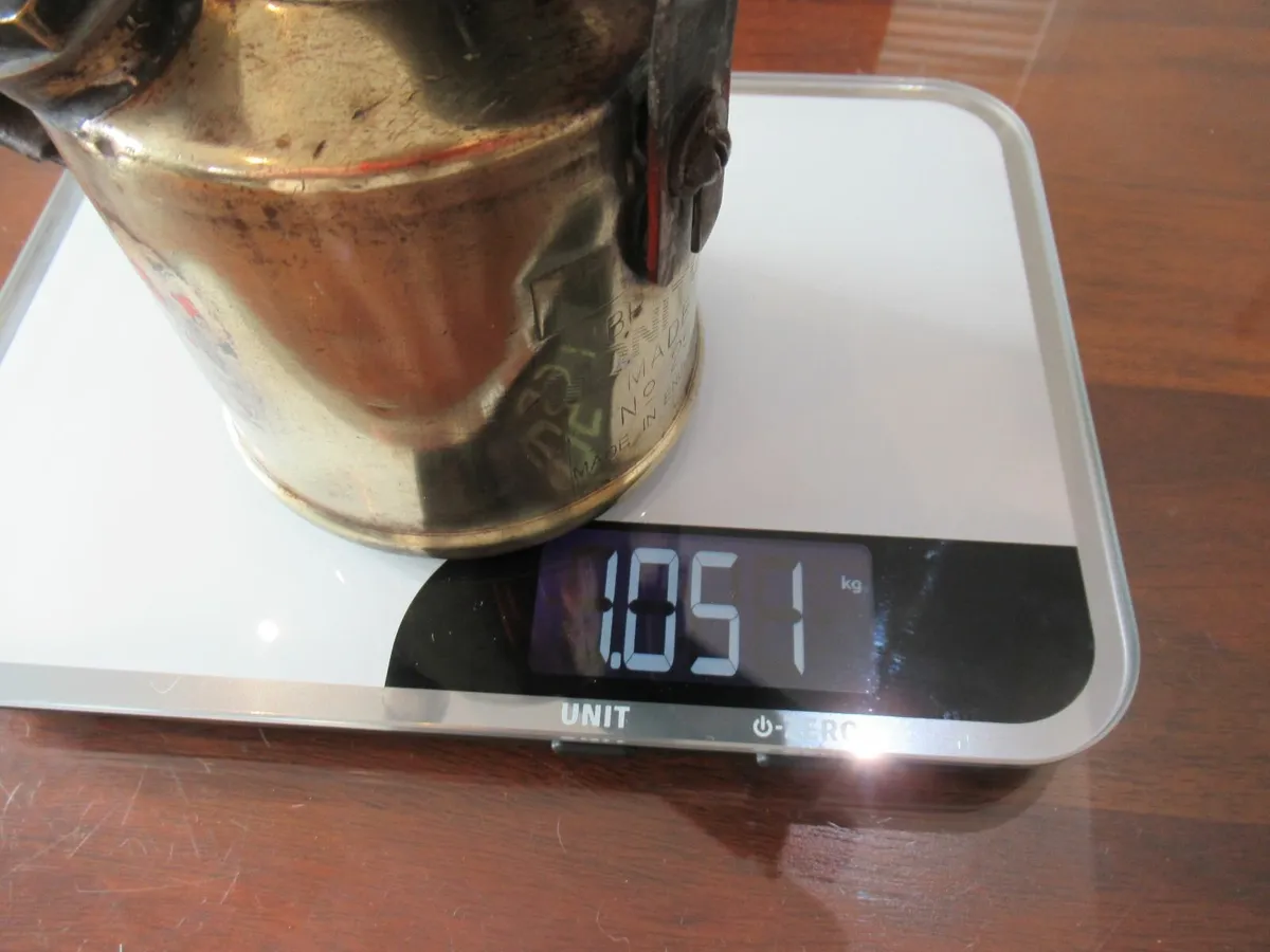 antique vintage blow torch BRASS tools cottage pub - Image 4