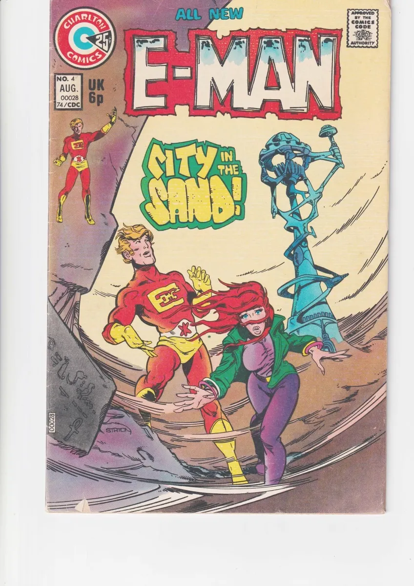 E-MAN #4 (1974) CHARLTON BRONZE AGE COMIC - Image 1