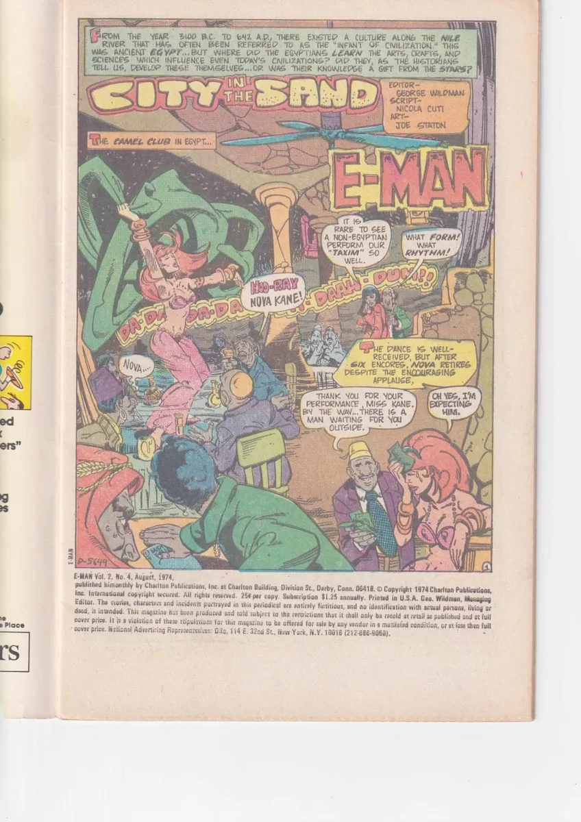 E-MAN #4 (1974) CHARLTON BRONZE AGE COMIC - Image 3