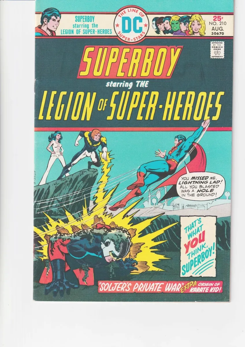 SUPERBOY #210 Soljer's Private War (1975) DC - Image 1