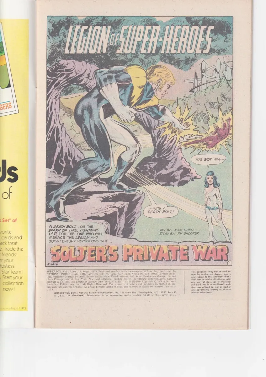 SUPERBOY #210 Soljer's Private War (1975) DC - Image 2