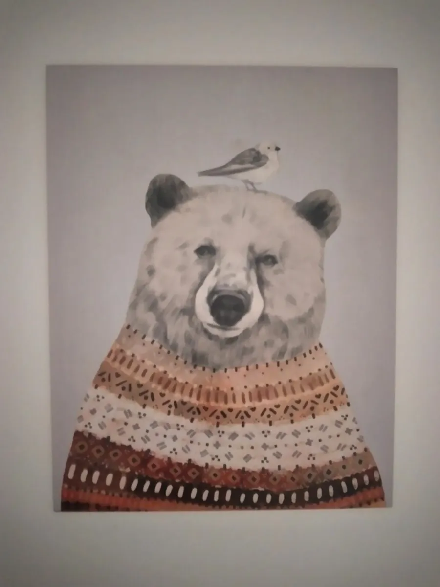 Art - printed on wood 70 x90 cm - Image 1