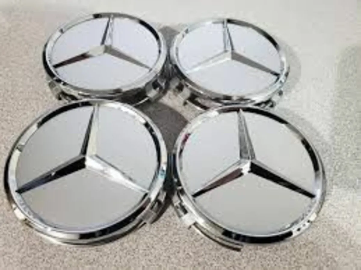 Set of 4 x Mercedes Centre Caps 75mm