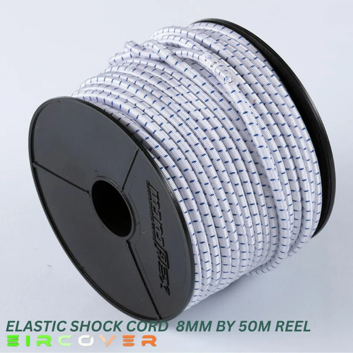 Elastic bungee rope 10mm / 50m - Reel  Black - Image 4