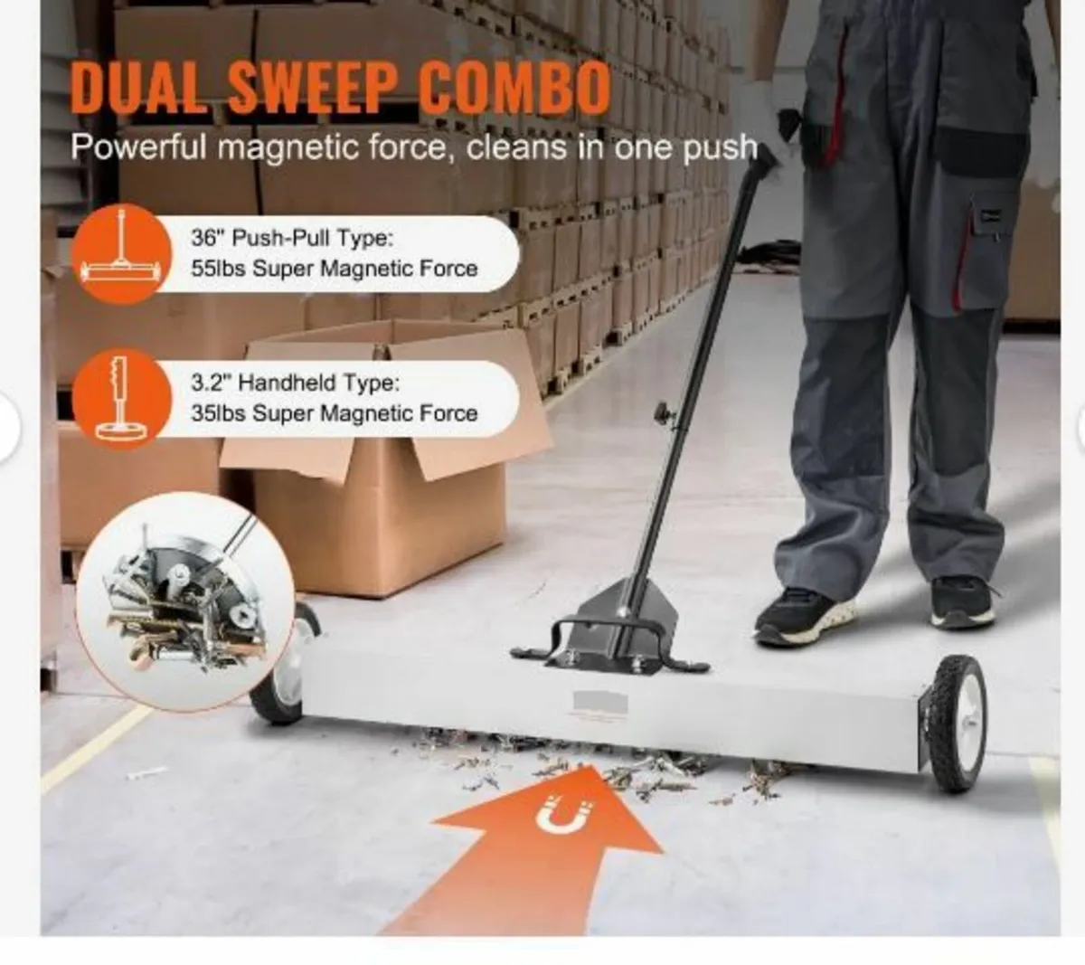 36-Inch Magnetic Sweeper with Wheels - Image 2