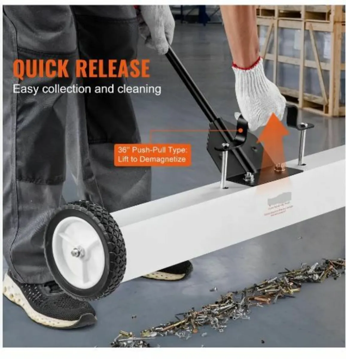 36-Inch Magnetic Sweeper with Wheels - Image 3