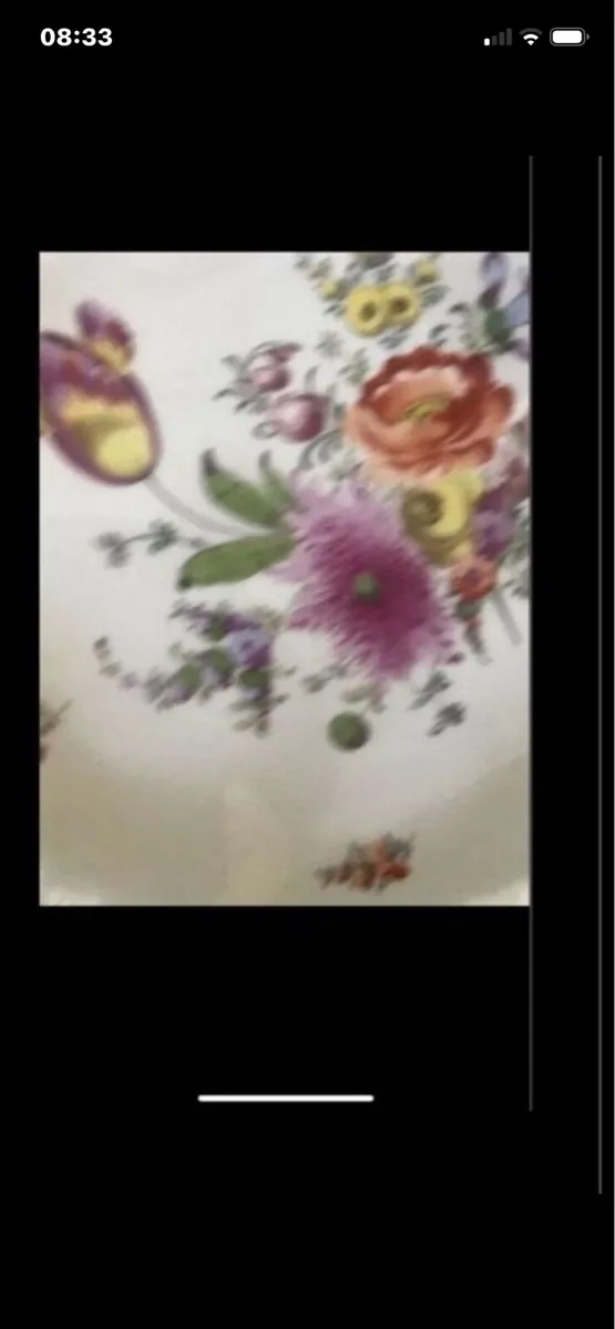 Antique Hand Painted Meissen Dish - Image 2
