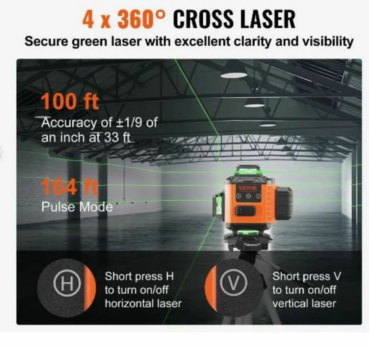 Laser Level 3048 cm Green Cross Line Self - Image 2