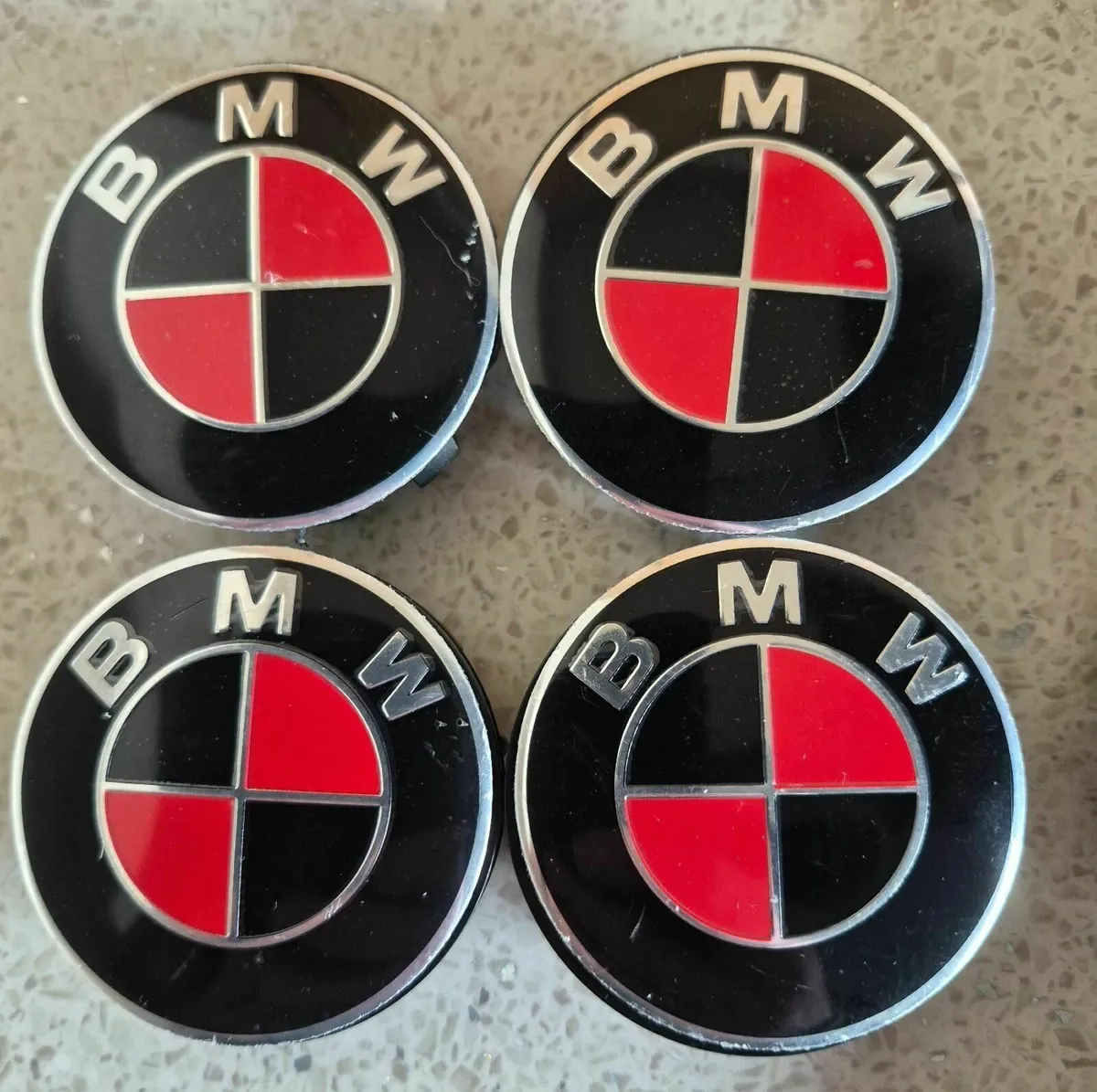 BMW Centre Caps 56 or 68mm (Red/black) FREE POST - Image 3