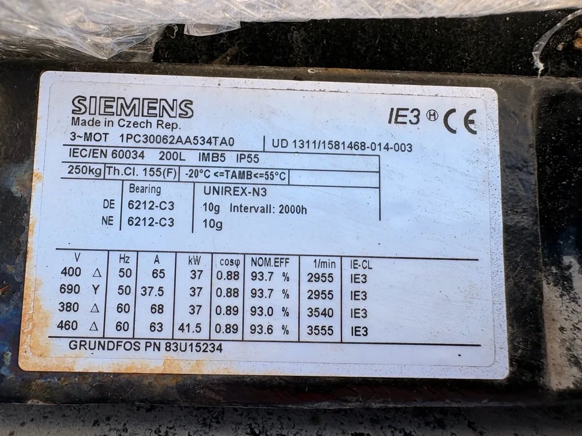 Grundfos TP 100-620 circulation pump-37kw motor - Image 3