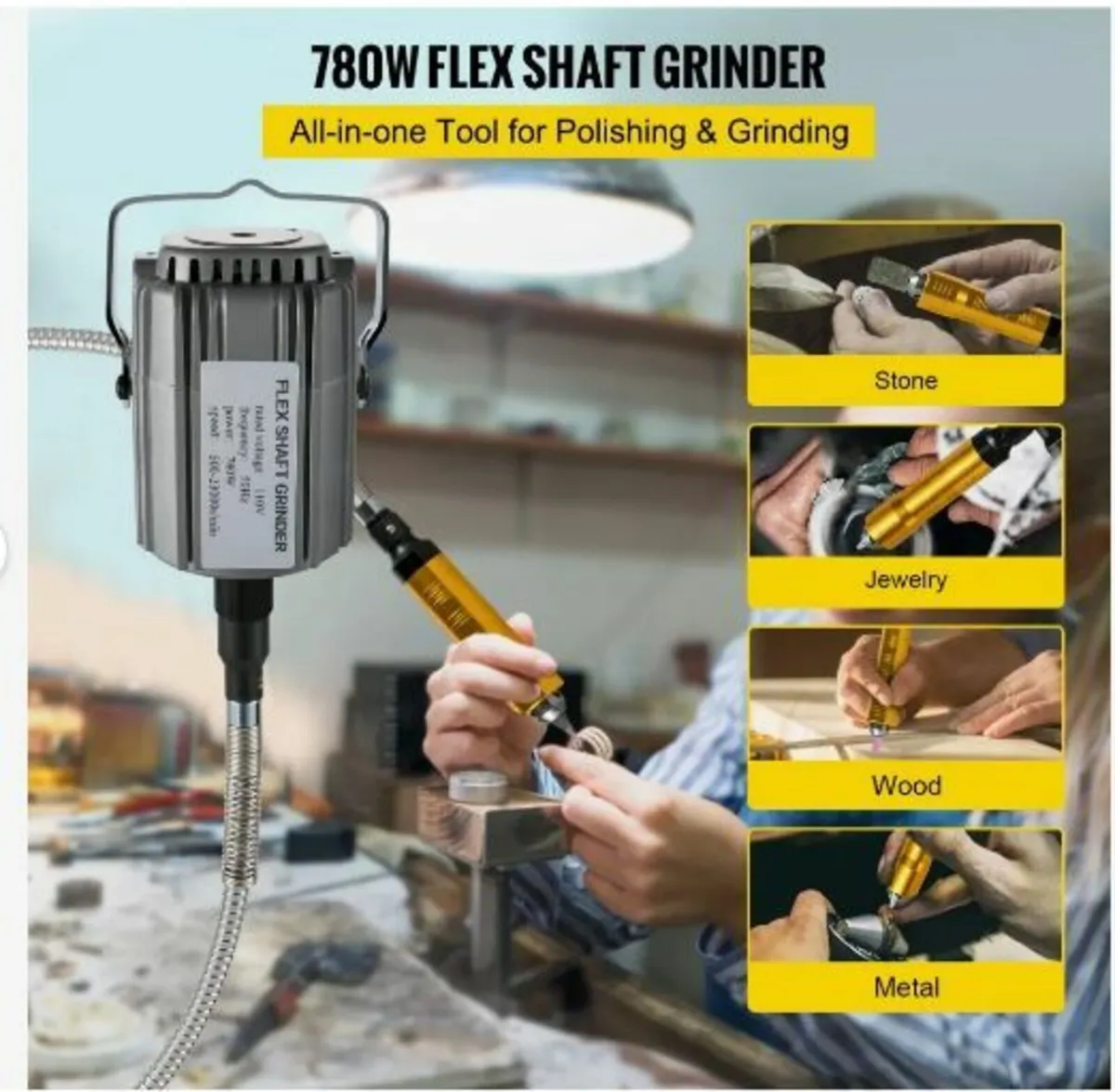 Flex Shaft Grinder 780W Rotary Tool - Image 2