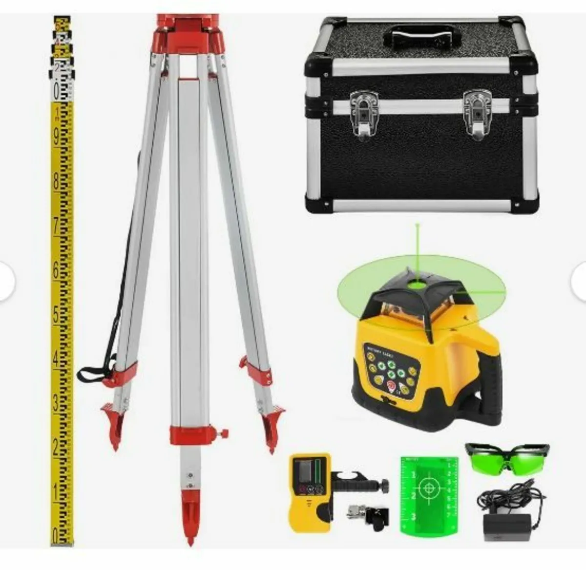 Rotary Green Laser Kit 500M+1.65M Aluminum - Image 4