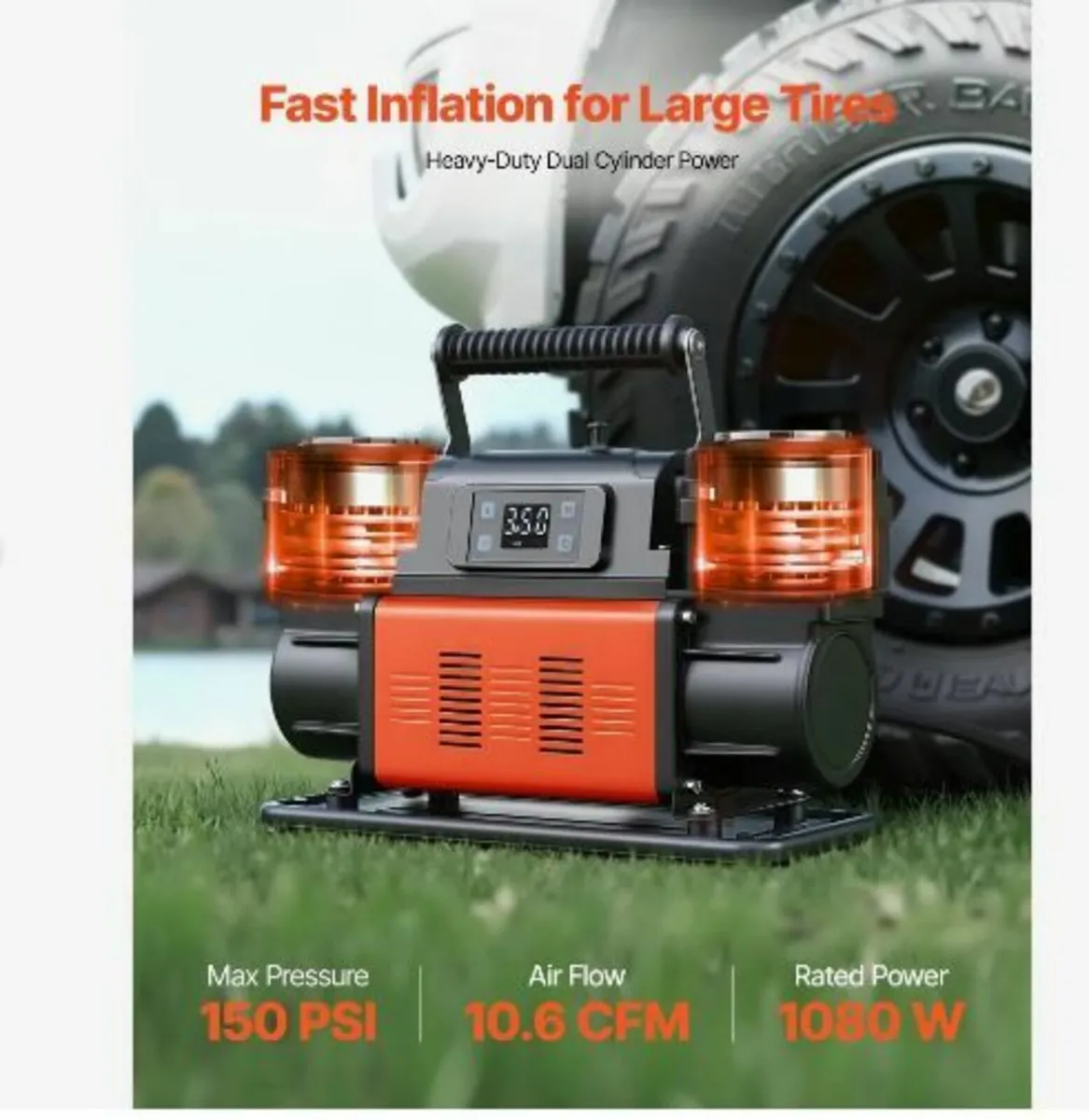 Dual-Cylinder Heavy Duty Air Compressor - Image 3