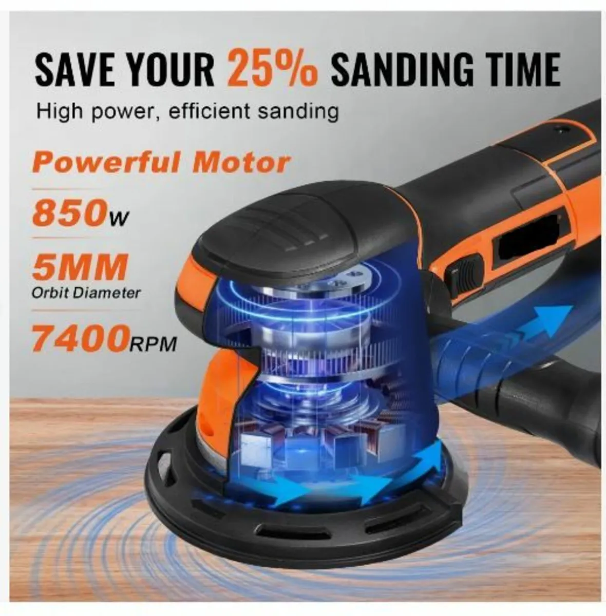 Random Orbital Sander, 6-Inch - Image 4