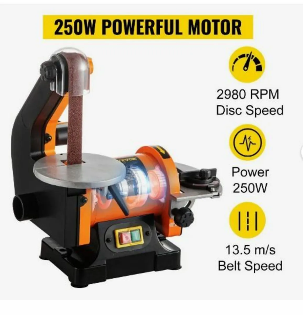 Electric Belt Grinder Sander 300W - Image 4