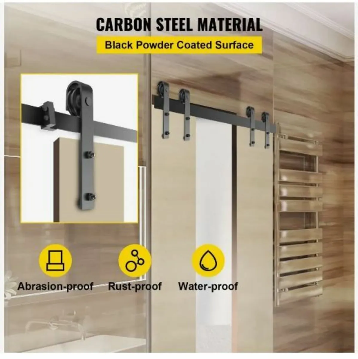 Sliding Barn Door Hardware Kit - Image 3