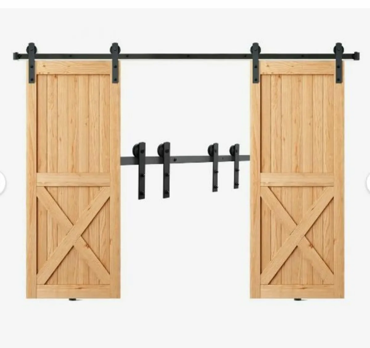 243.8 cm Sliding Barn Door Hardware Kit - Image 1