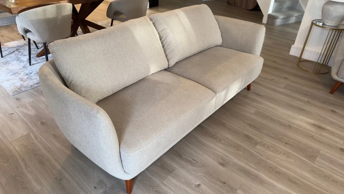 *SAVE €450* EZ Living Avery 3 Seater Sofa Cream - Image 1