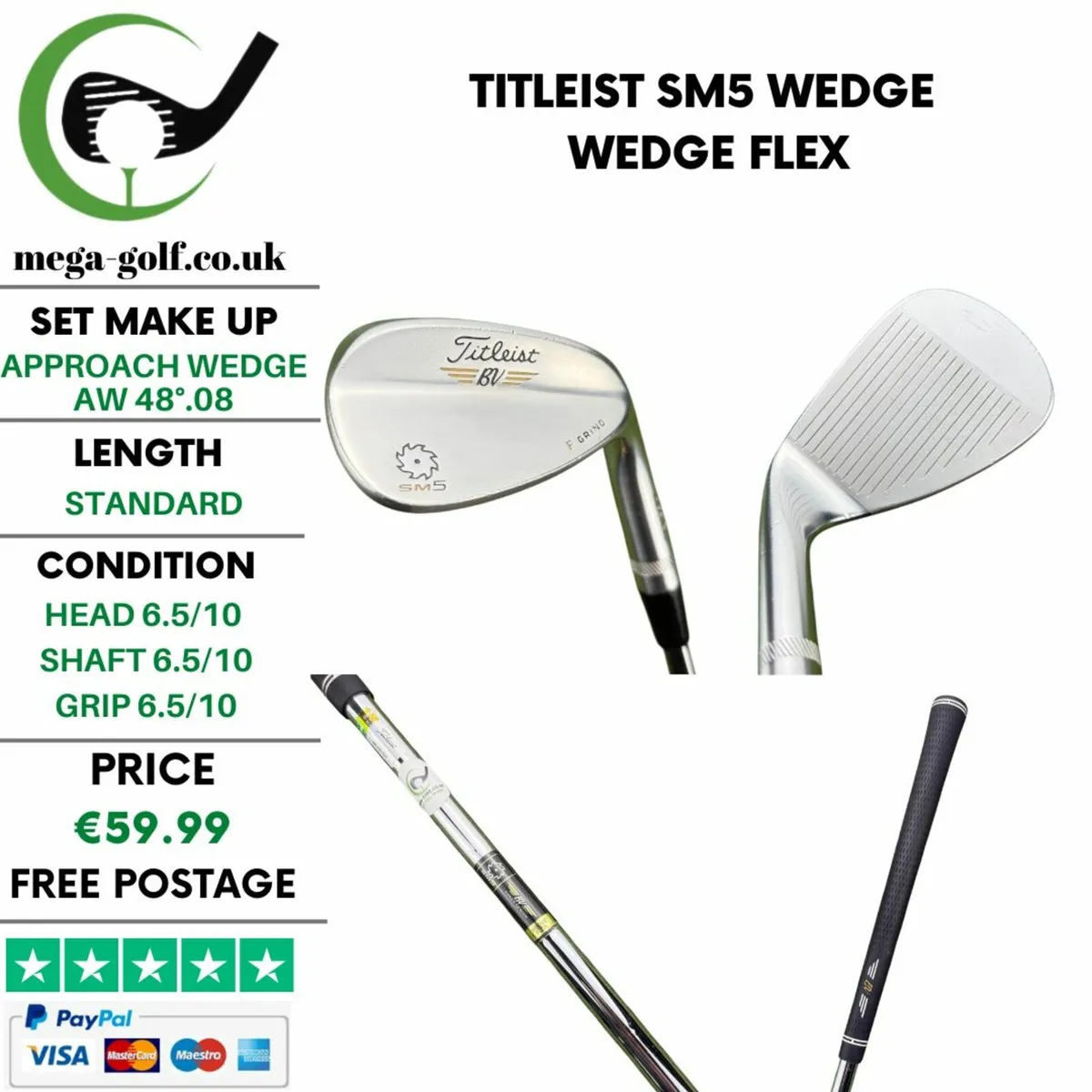 Titleist SM5 Wedge Aw 48°.08 / Wedge Flex - Image 1
