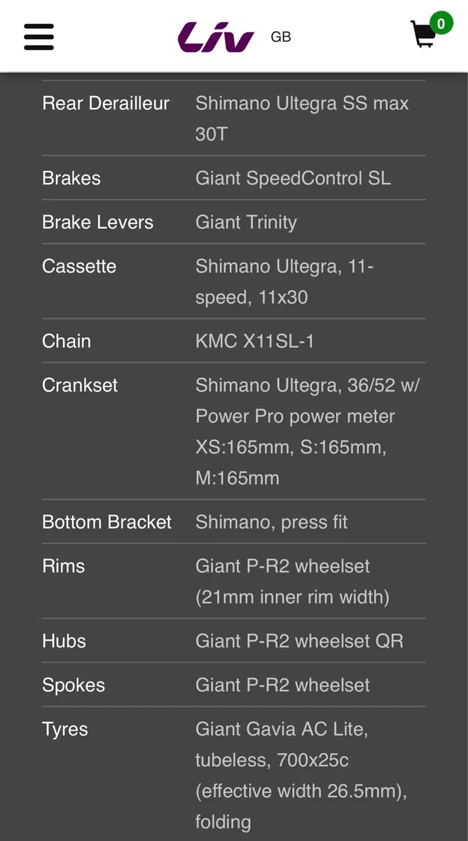XS Giant Liv Avow TT Bike - Image 4