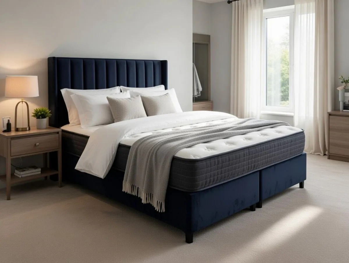 Main picture real leather double ricliner corner s - Image 3