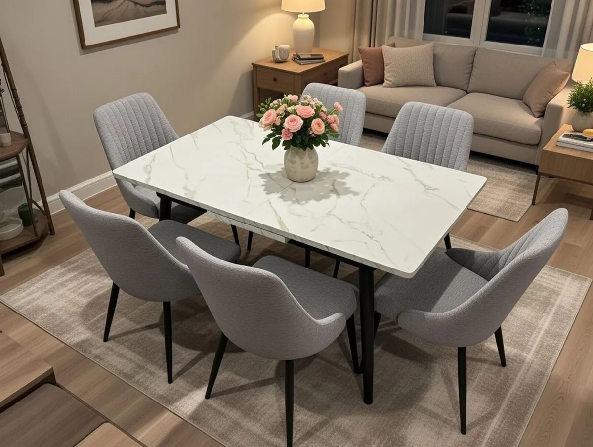 Main picture real leather double ricliner corner s - Image 4