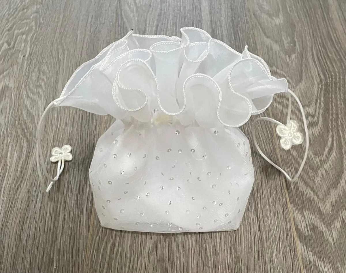 Girls First Holy Communion Bag, Hair Studs & Purs - Image 1