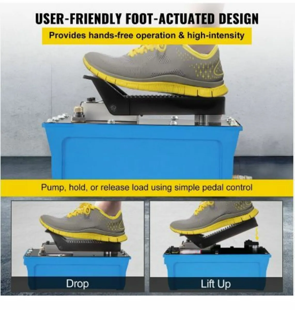 Air Hydraulic Pump Power Pack Unit 10,000 PSI - Image 3