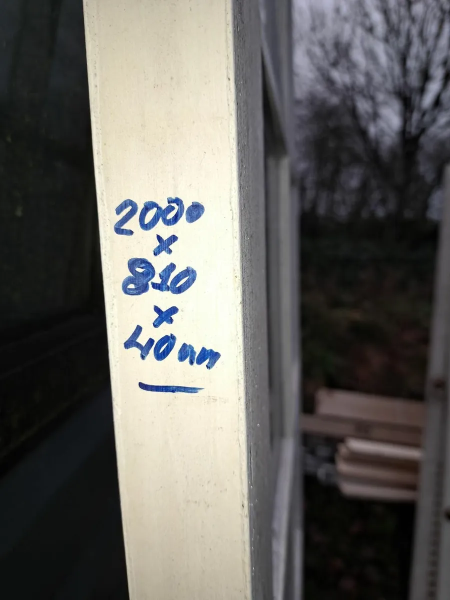 FREE  - Hardwood Door with glass panes - Image 2