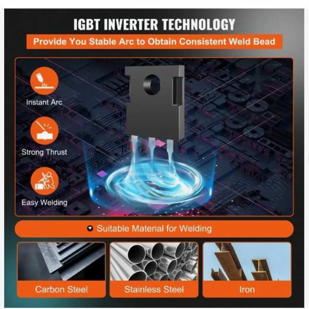 MIG Welder 250 Amp MIG TIG Arc Welder 3 in 1 - Image 3