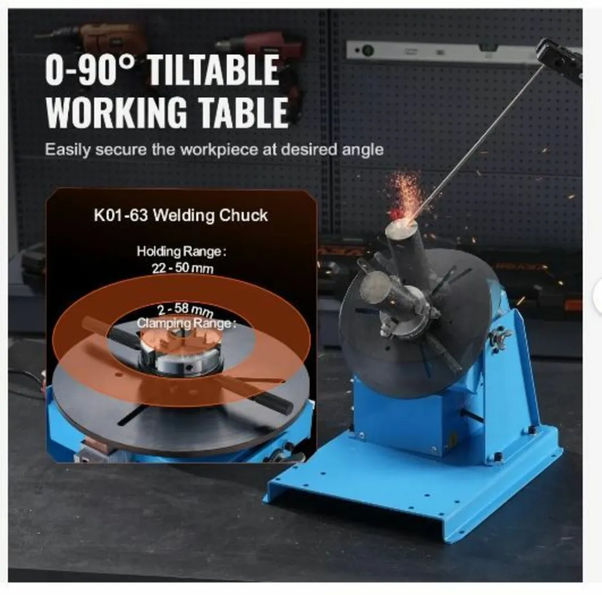 Rotary Welding Positioner 10KG, 0-90° Welding - Image 4