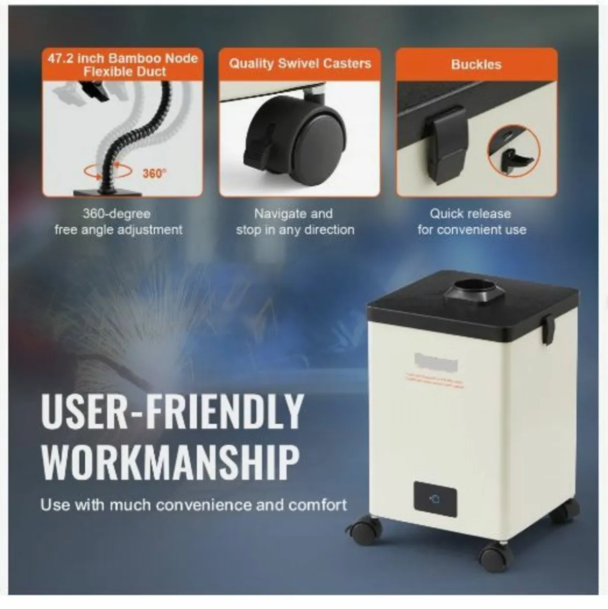 150W Soldering Fume Smoke Extractor 3-Stage - Image 2