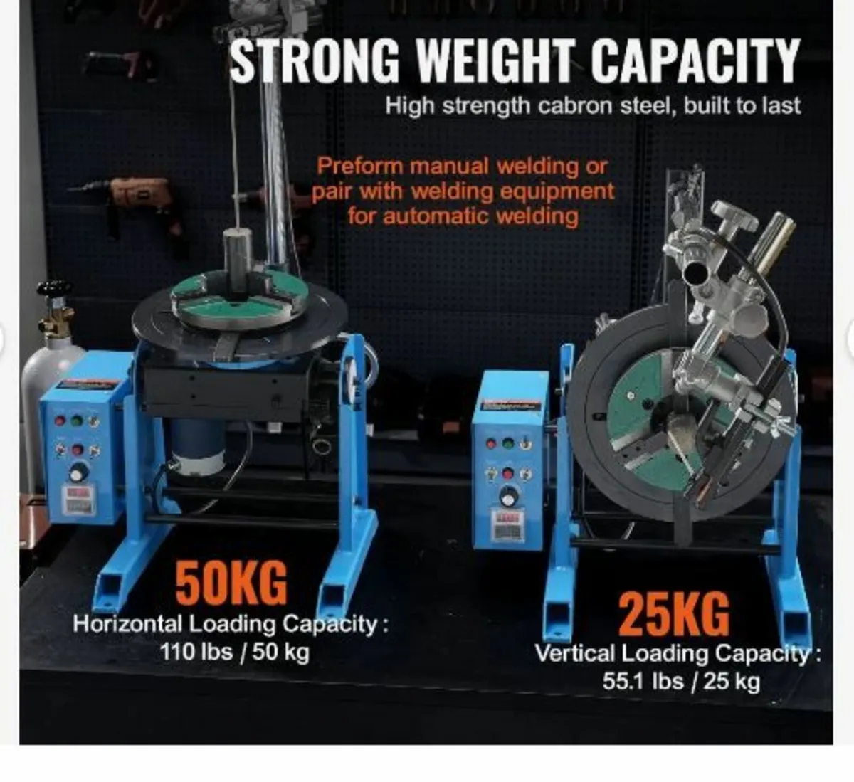 Rotary Welding Positioner 50KG, 0-90° Welding - Image 3