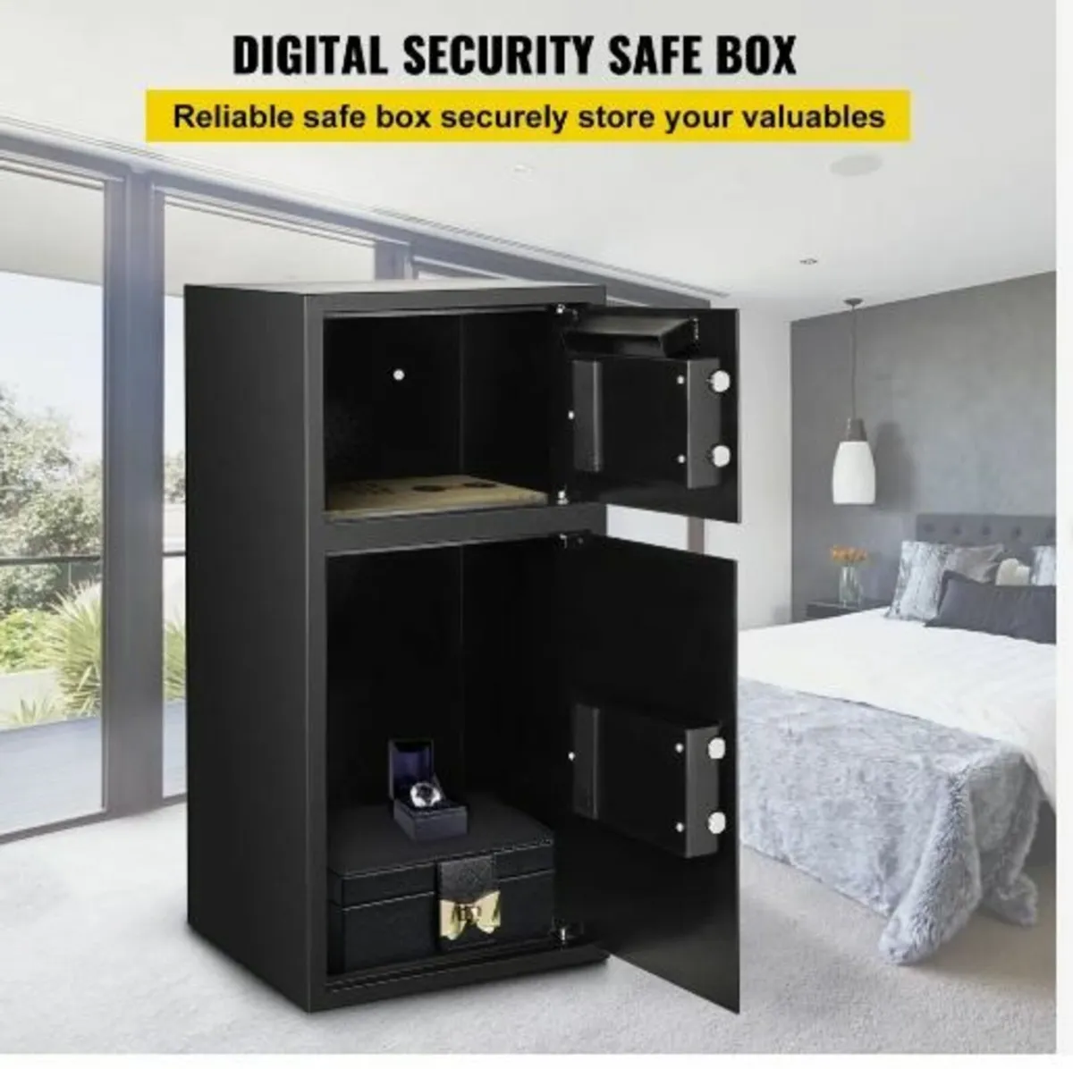 74 L Digital Double Door Safe Depository Box - Image 2